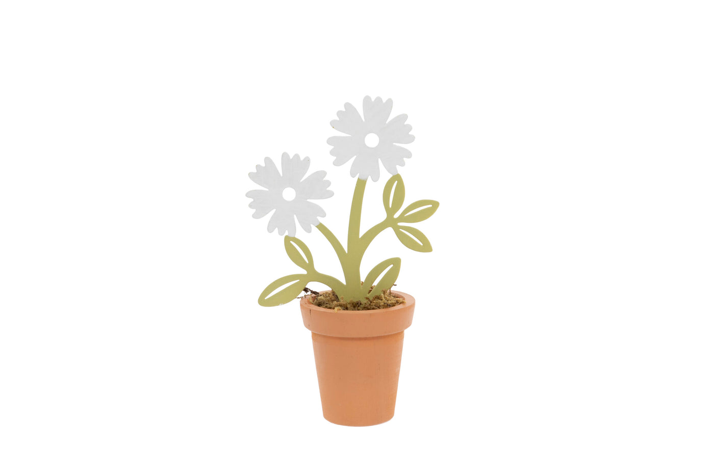 Metal Potted Flower Ornaments & Pot Decoration – Vintage Floral Decor
