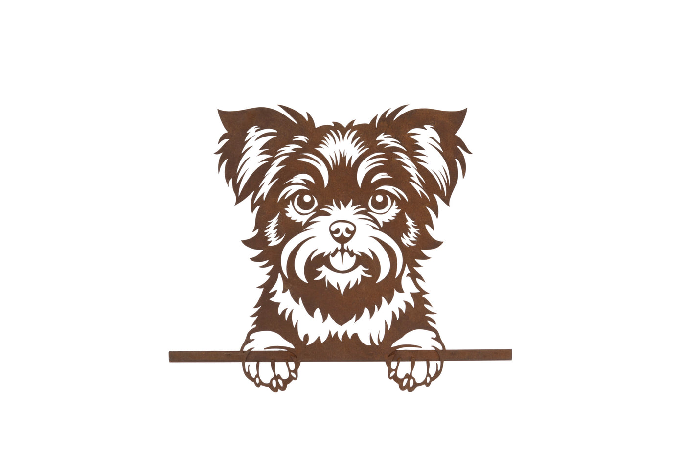 Rustic Metal Dog Ornament – Decorative Home & Garden Feature
