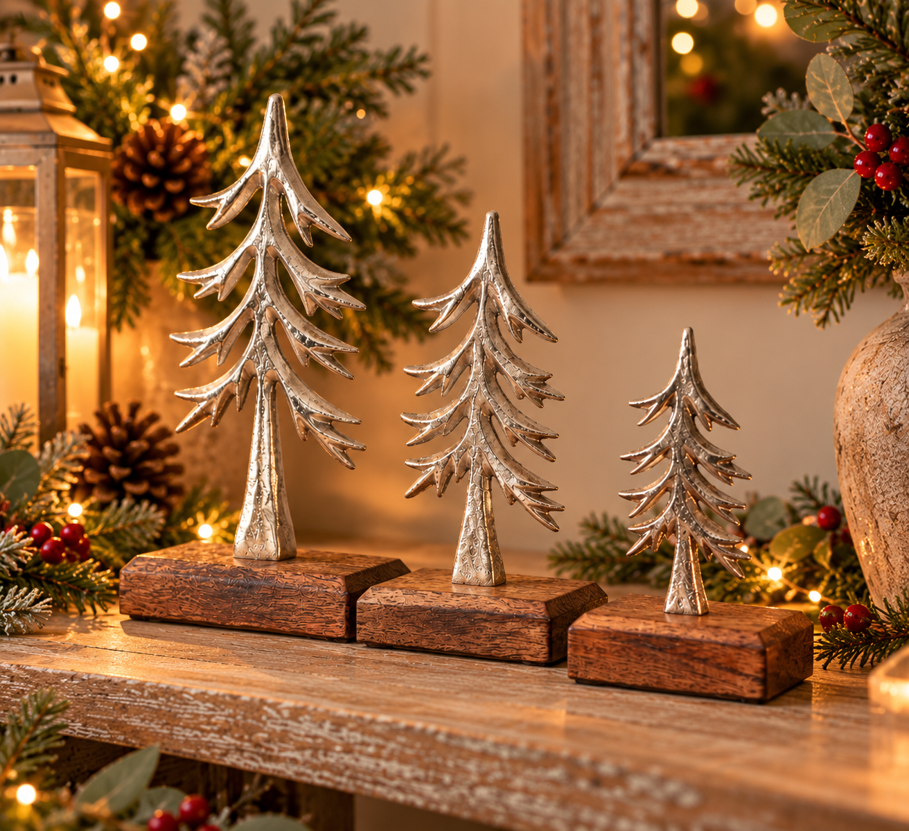 Small and decorative Christmas trees