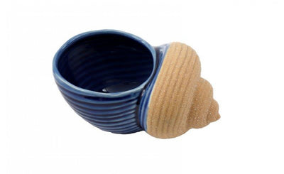 Dual-Colour Porcelain Shell Pot – Coastal Decorative Bowl