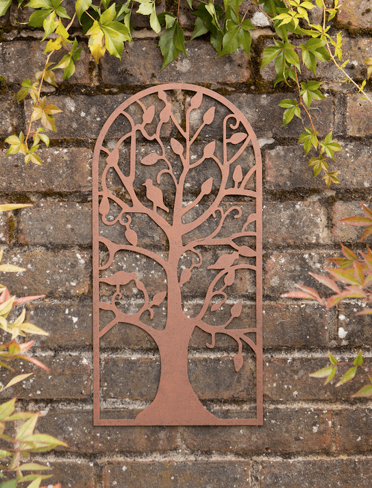 Metal Rustic Arch Tree Wall Decor