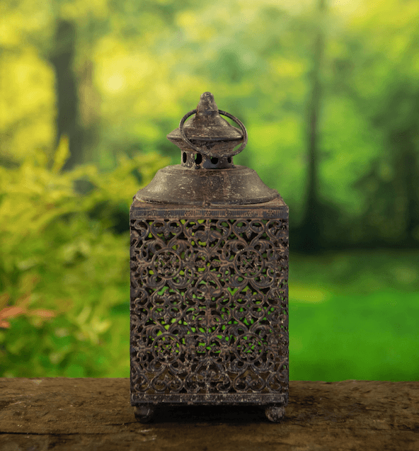 Square Metal Lantern Moroccan Style