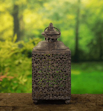 Square Metal Lantern Moroccan Style