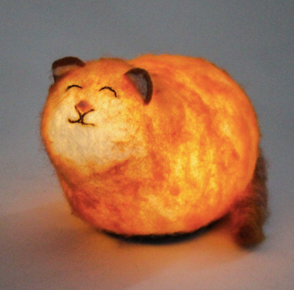Felt Cat Glow Lamp