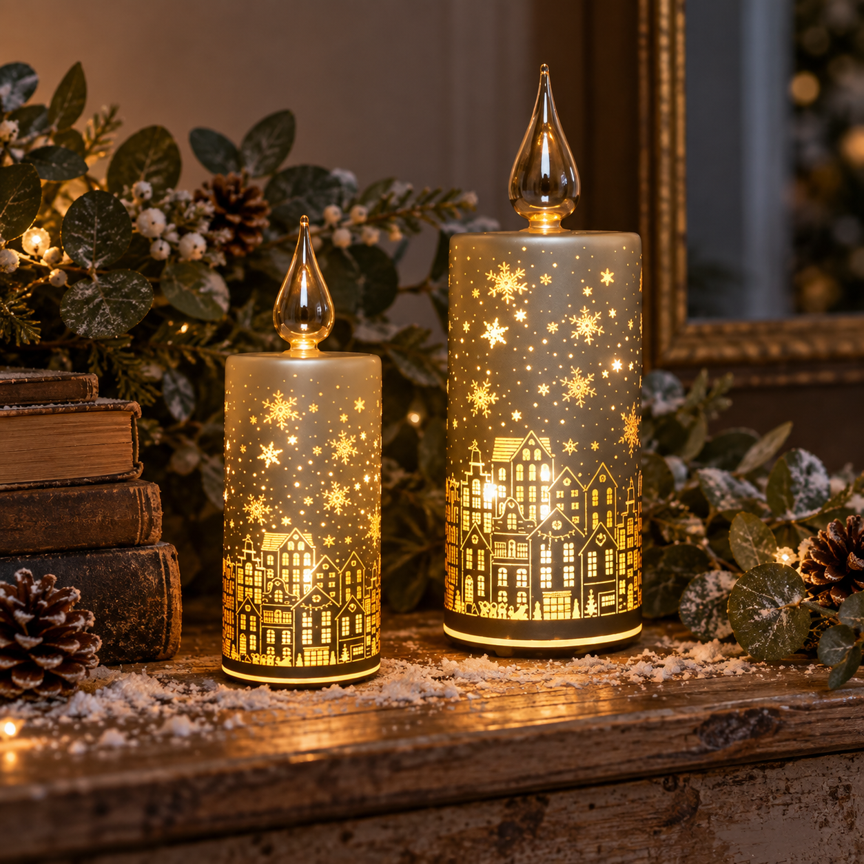 LED and flameless Christmas candles