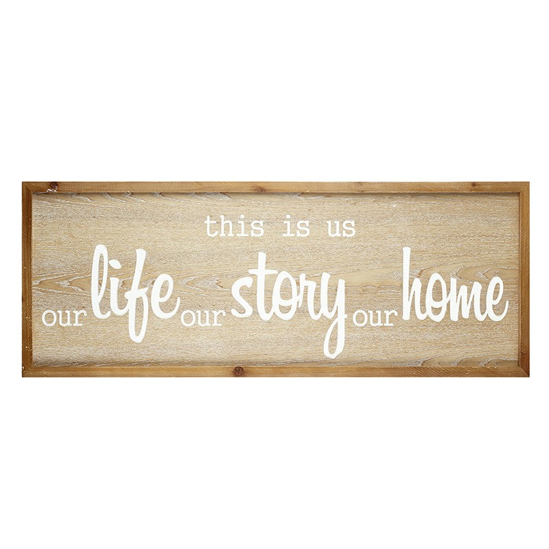 This Is Us - Rustic Wooden Wall Sign