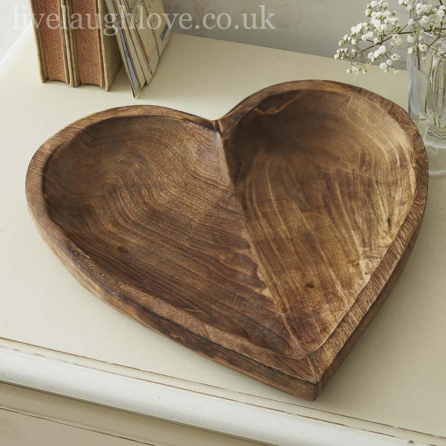 Wooden Heart Bowl