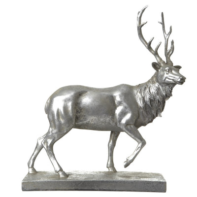 Silver Stag Sculpture – Elegant Christmas Decor