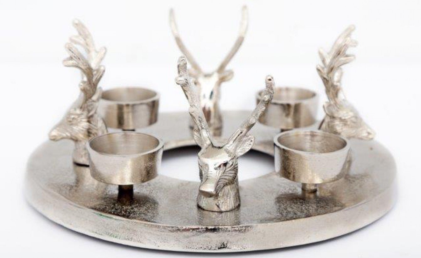 5 Piece Stag Tealight Holder - LIVE LAUGH LOVE LIMITED