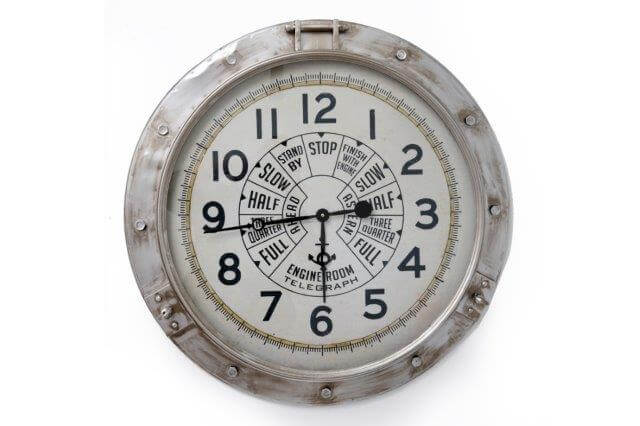 72cm x 72cm Engine Style Clock - LIVE LAUGH LOVE LIMITED