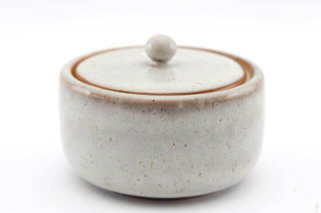 9cm Grey Stone Pot with Lid - LIVE LAUGH LOVE LIMITED