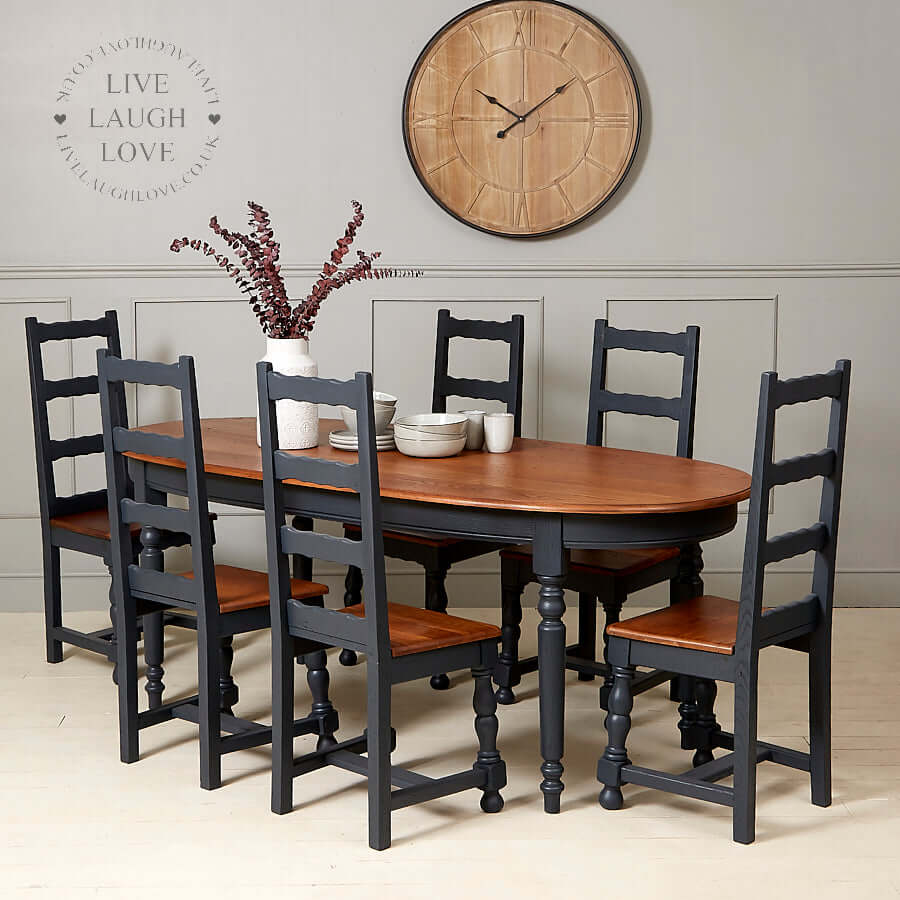 vintage oak dining room set