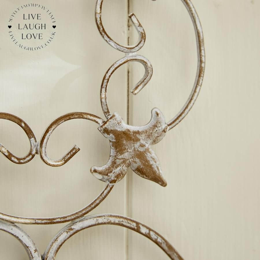 Arch Metal Shabby Shic Wall Planters - LIVE LAUGH LOVE LIMITED