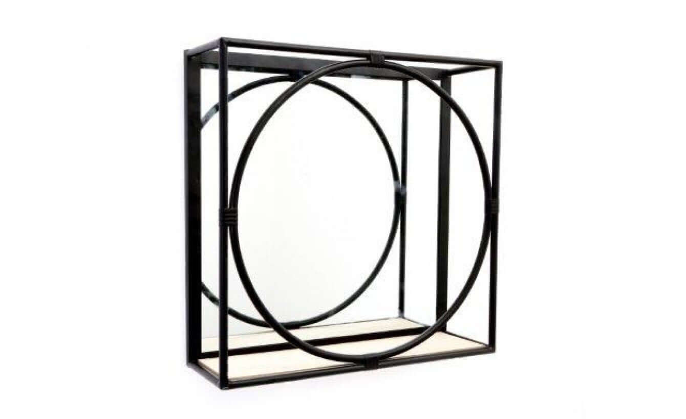 Black Framed Mirror Shelf LIVE LAUGH LOVE LIMITED
