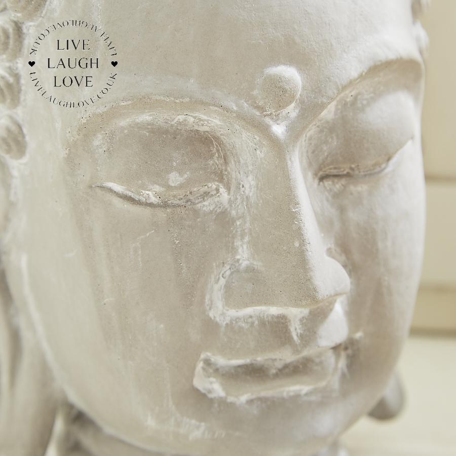 Buddha Head Door Stop W/ Rope - LIVE LAUGH LOVE LIMITED