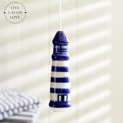 Ceramic Lighthouse Light Pulls - LIVE LAUGH LOVE LIMITED