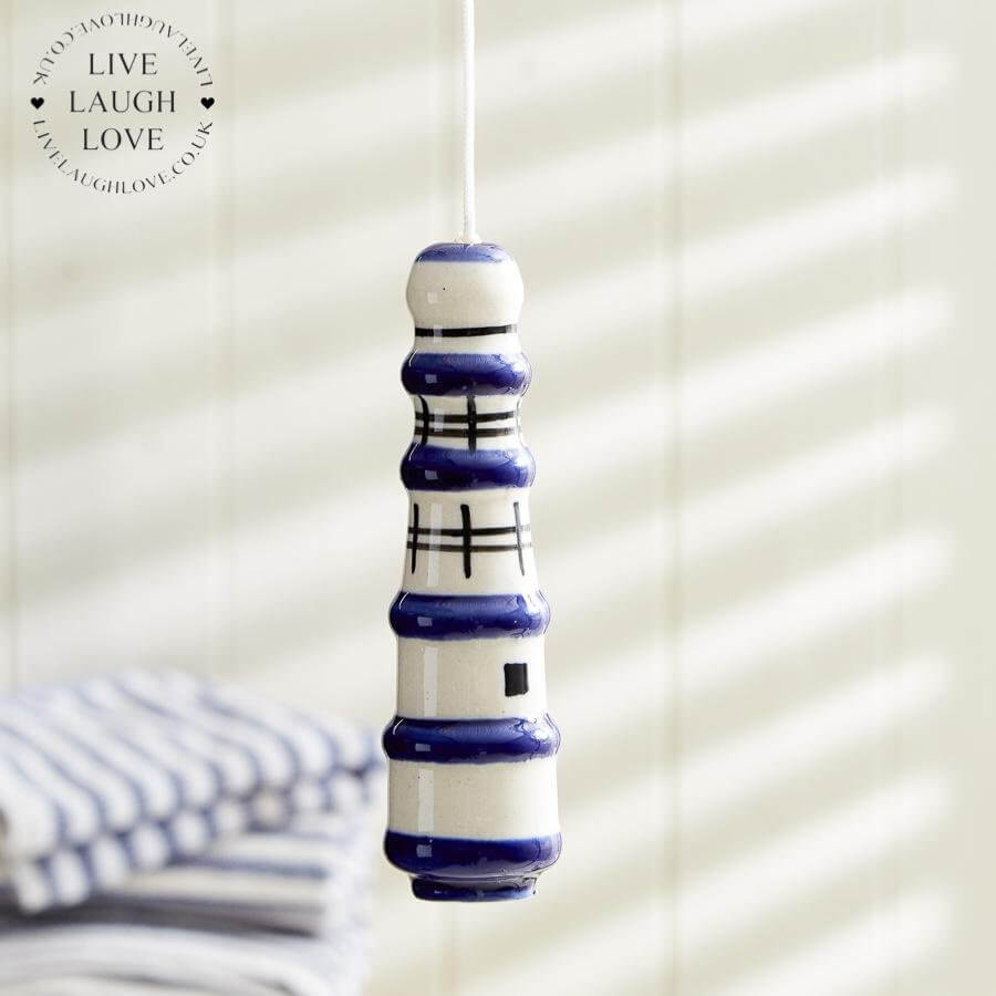 Ceramic Lighthouse Light Pulls - LIVE LAUGH LOVE LIMITED