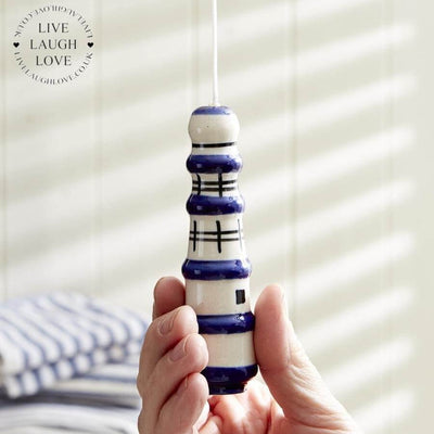 Ceramic Lighthouse Light Pulls - LIVE LAUGH LOVE LIMITED