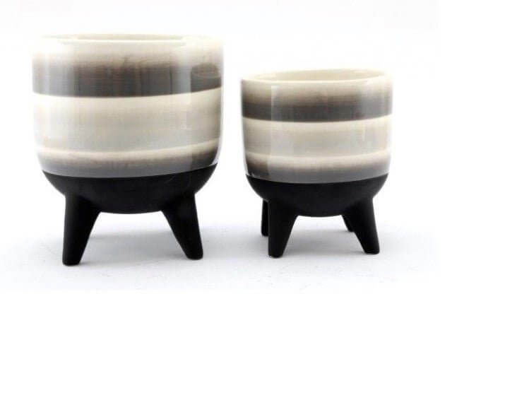 Ceramic Planter on Legs ***Second*** - LIVE LAUGH LOVE LIMITED