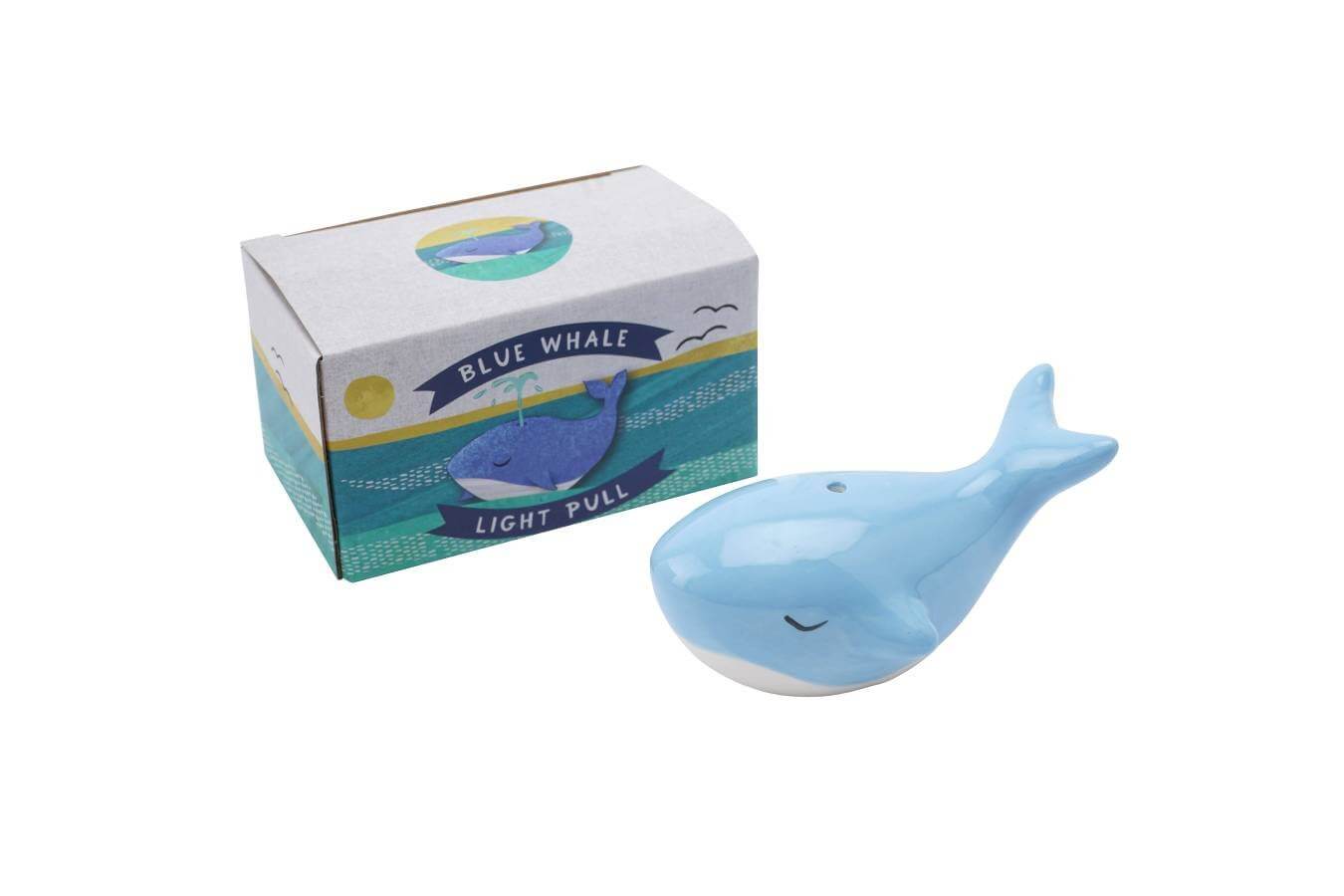 Ceramic Whale Light Pull - LIVE LAUGH LOVE LIMITED