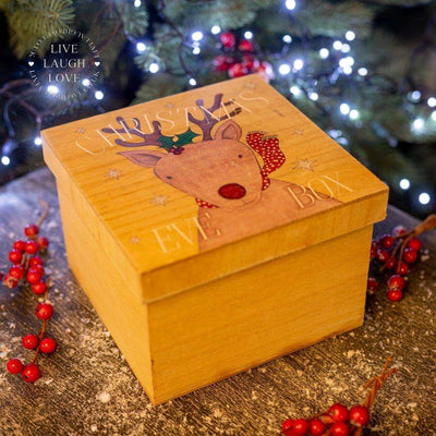 Christmas Eve Box With Rudolph - LIVE LAUGH LOVE LIMITED