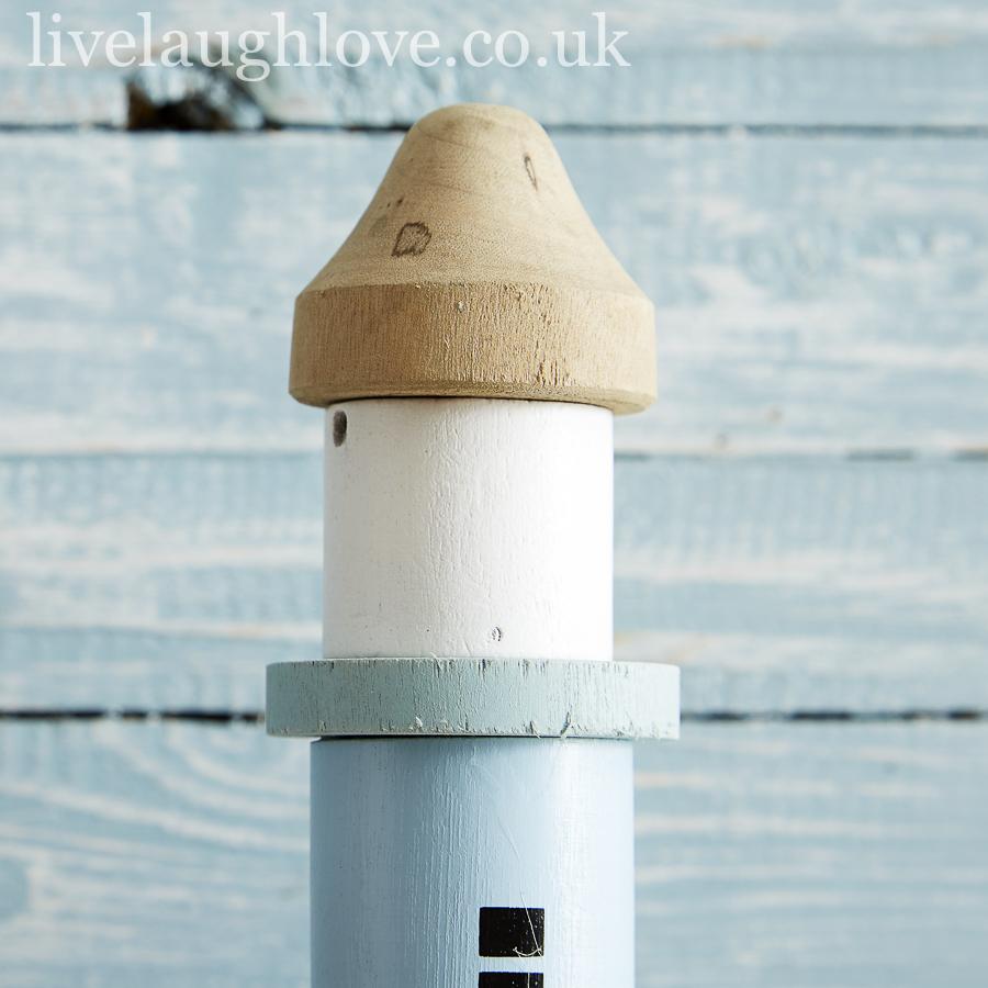 Coastal Scene Shelf Sitter W/ Lighthouse - LIVE LAUGH LOVE LIMITED