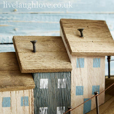 Coastal Scene Shelf Sitter W/ Lighthouse - LIVE LAUGH LOVE LIMITED