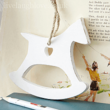 Cut Out Heart Rocking Horse - LIVE LAUGH LOVE LIMITED