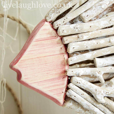 Decorative Twiggy Driftwood Fish Nautical Sculpture - LIVE LAUGH LOVE LIMITED