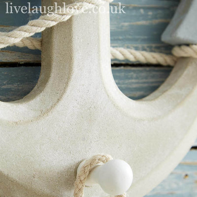Distressed Nautical Anchor W/ Sign - This Way To The Beach - LIVE LAUGH LOVE LIMITED