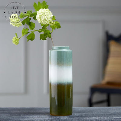 Drip Glaze Green Vase - LIVE LAUGH LOVE LIMITED
