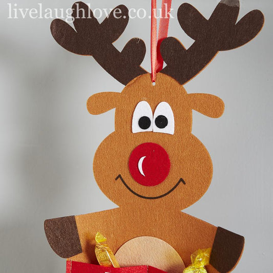 Fabric Advent Rudolf - LIVE LAUGH LOVE LIMITED