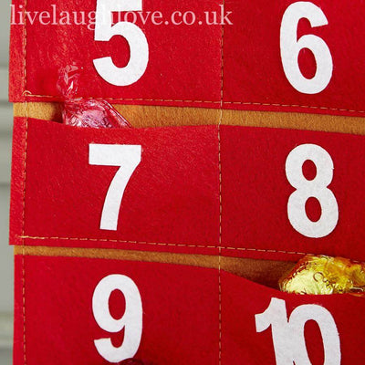 Fabric Advent Rudolf - LIVE LAUGH LOVE LIMITED