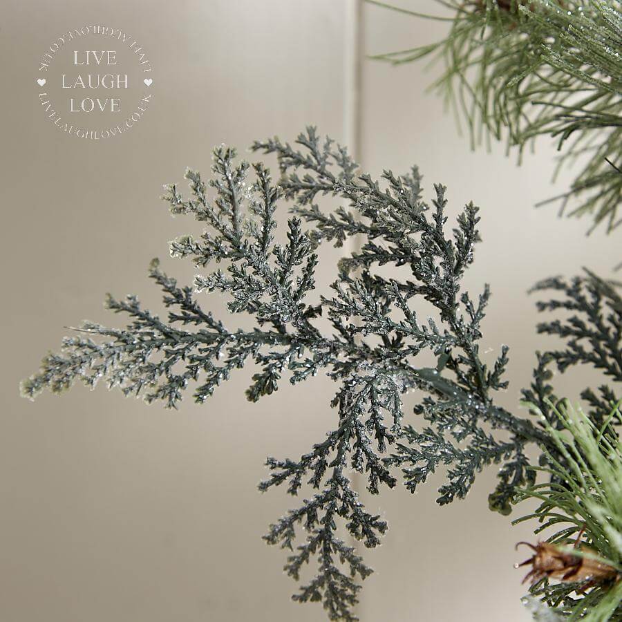 Faux Fir & Blue Berry Tree In Hessian Sack - LIVE LAUGH LOVE LIMITED