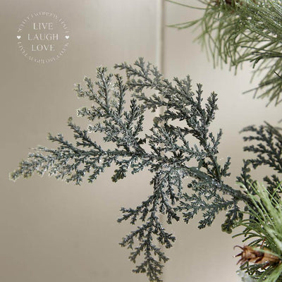 Faux Fir & Blue Berry Tree In Hessian Sack - LIVE LAUGH LOVE LIMITED