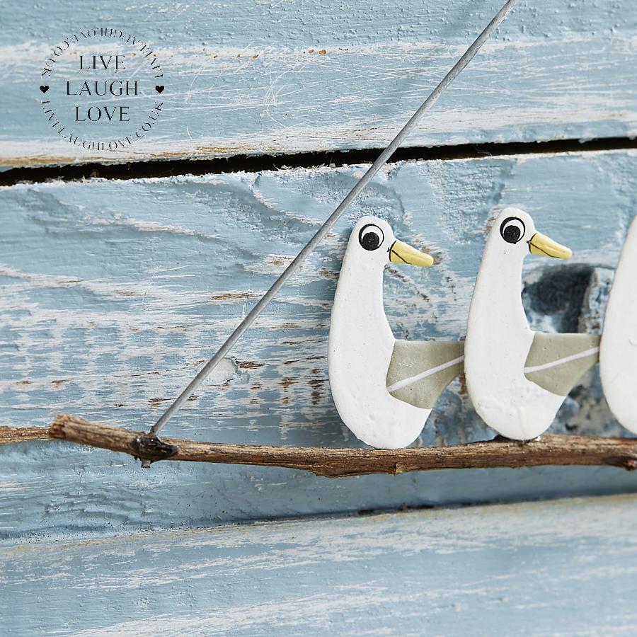 Flipped Seagull Hanger - LIVE LAUGH LOVE LIMITED