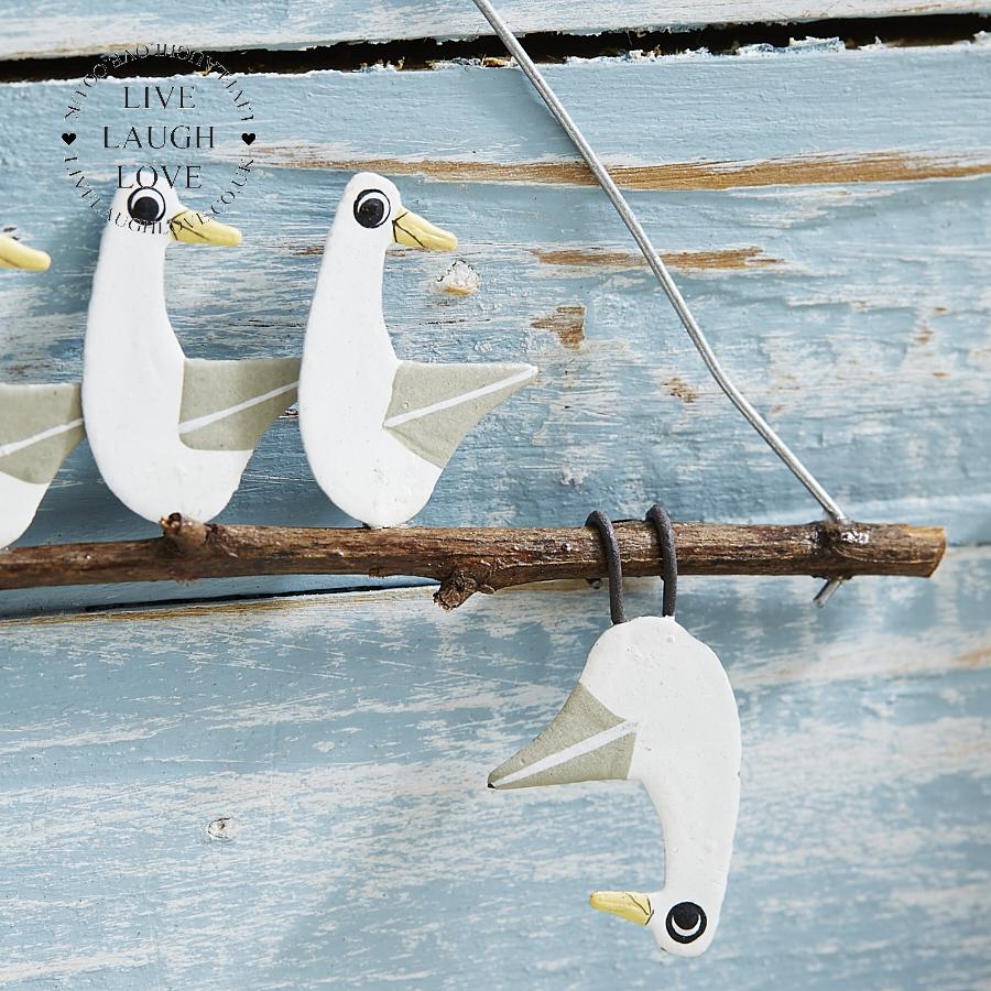 Flipped Seagull Hanger - LIVE LAUGH LOVE LIMITED