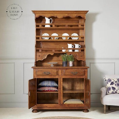 French Oak Dresser - LIVE LAUGH LOVE LIMITED