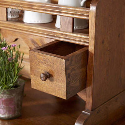 French Oak Dresser - LIVE LAUGH LOVE LIMITED