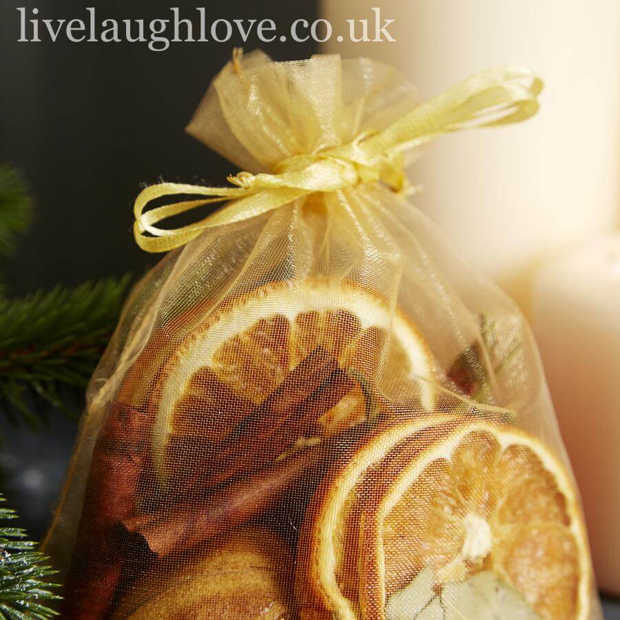 Fruit Organza Bag - Gold - LIVE LAUGH LOVE LIMITED