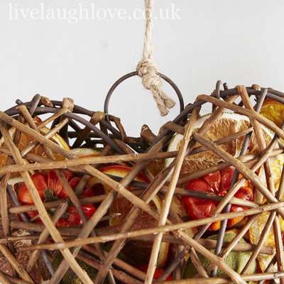 Fruit Wicker Case - Heart - LIVE LAUGH LOVE LIMITED