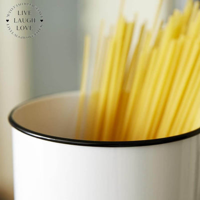 General Store Metal Pasta Canister - LIVE LAUGH LOVE LIMITED