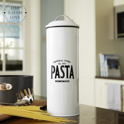 General Store Metal Pasta Canister - LIVE LAUGH LOVE LIMITED