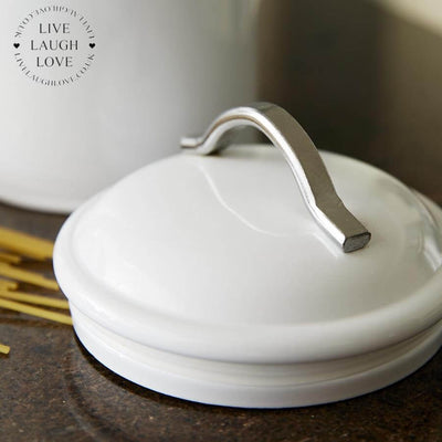 General Store Metal Pasta Canister - LIVE LAUGH LOVE LIMITED