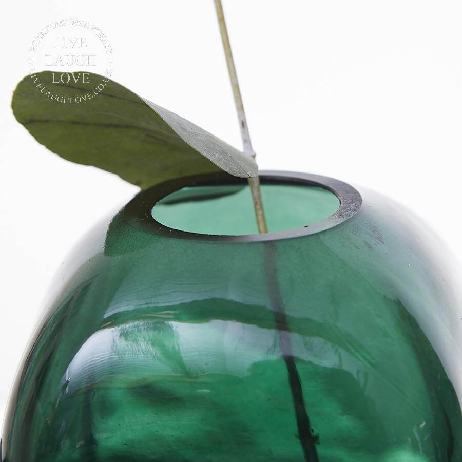 Green Square Glass Bubble Vases - LIVE LAUGH LOVE LIMITED