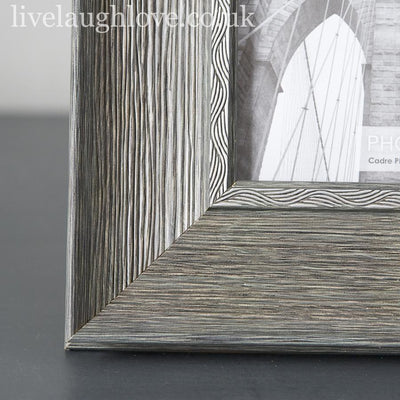 Grey Wood Effect 6" x 4" Photo Frame - Single - LIVE LAUGH LOVE LIMITED