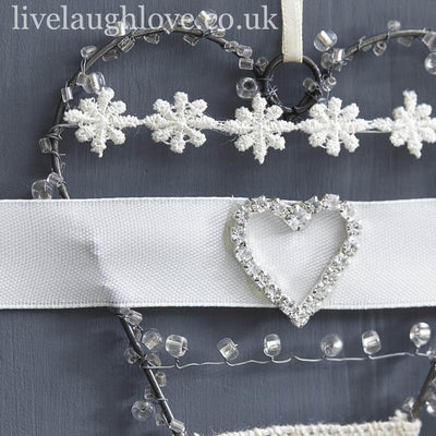 Hand Made Decorative Hanging Heart – Vintage Finds - LIVE LAUGH LOVE LIMITED
