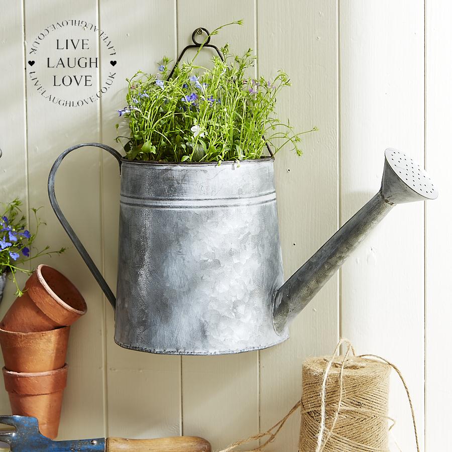 Hanging Watering Can Planter - LIVE LAUGH LOVE LIMITED