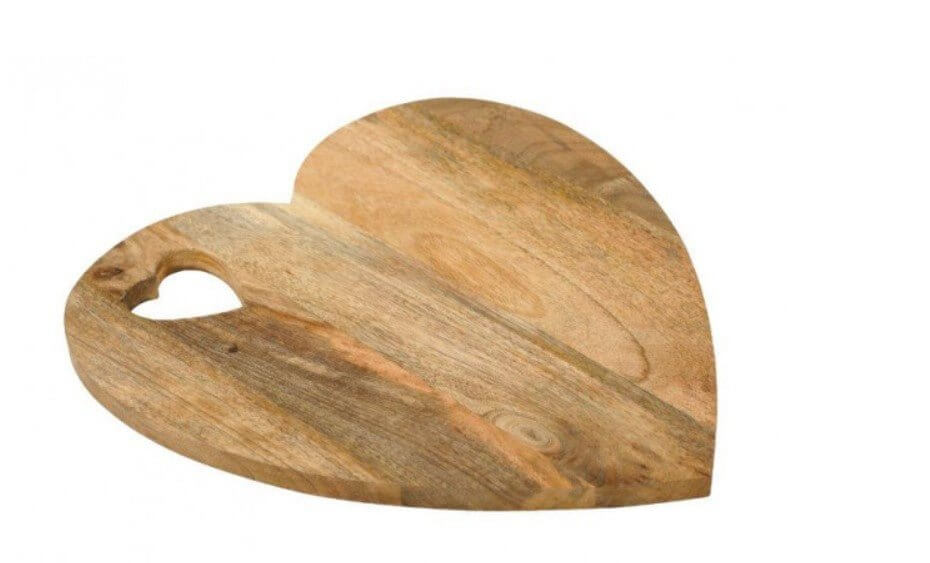 Heart Shaped Wooden Chopping Board - LIVE LAUGH LOVE LIMITED