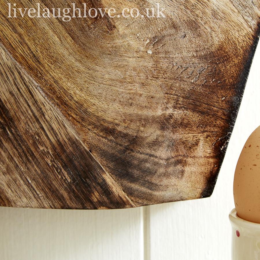 Heart Shaped Wooden Chopping Board - LIVE LAUGH LOVE LIMITED